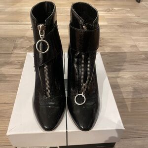 Dolce Vita Varra Black Patent Stella ankle boot